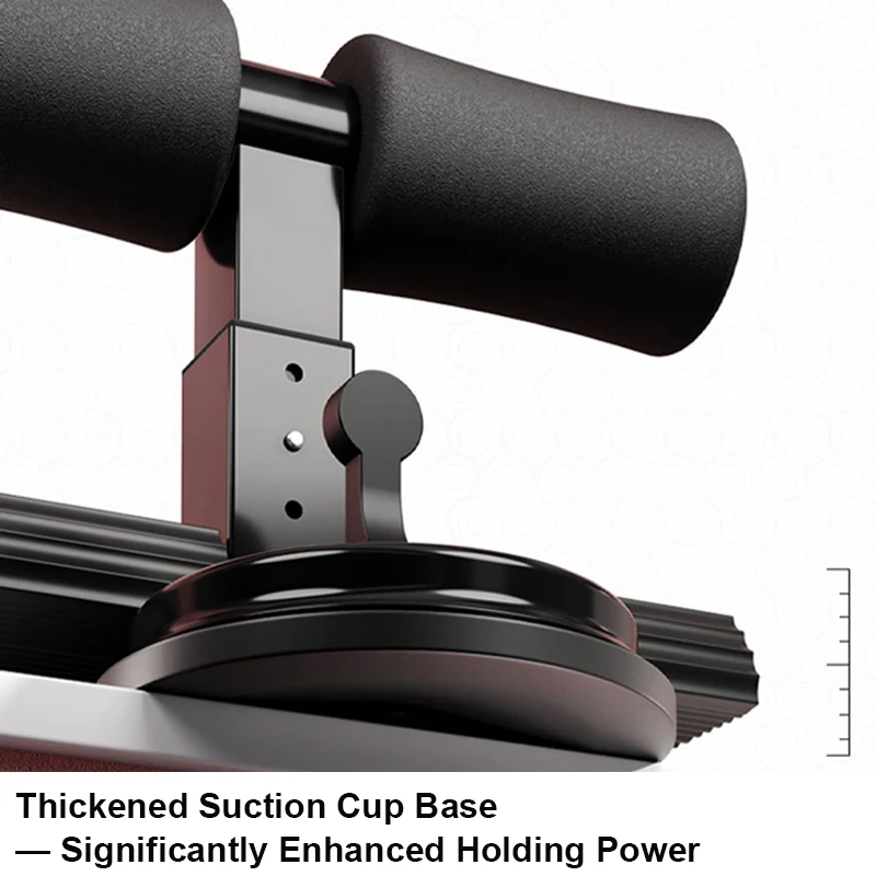 ABS Material Sit-up Aid Adjustable Trainer with Suction Cup and Resistance Belt for Abdominal Exercise