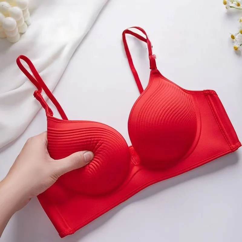 Ultra Thick 10cm Push Up Bra for Small Breasts Seamless Invisible Lingerie with No Marks Natural Cleavage Enhancement