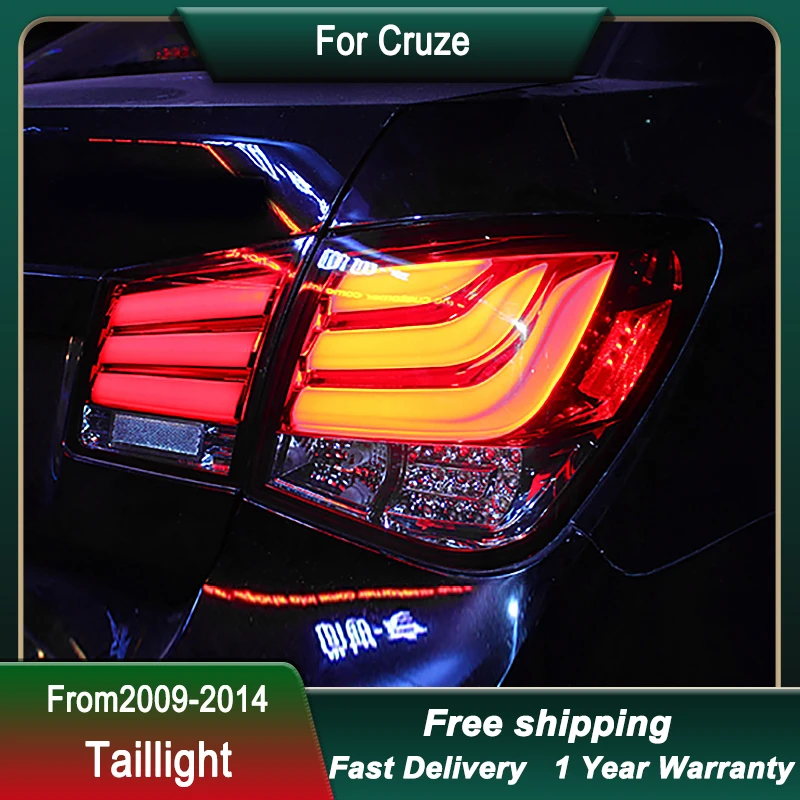 

Автомобильные задние фонари для Chevrolet Cruze 2009-2014, полностью светодиодные стоп-сигналы заднего хода, динамический сигнальный фонарь, задний фонарь в сборе