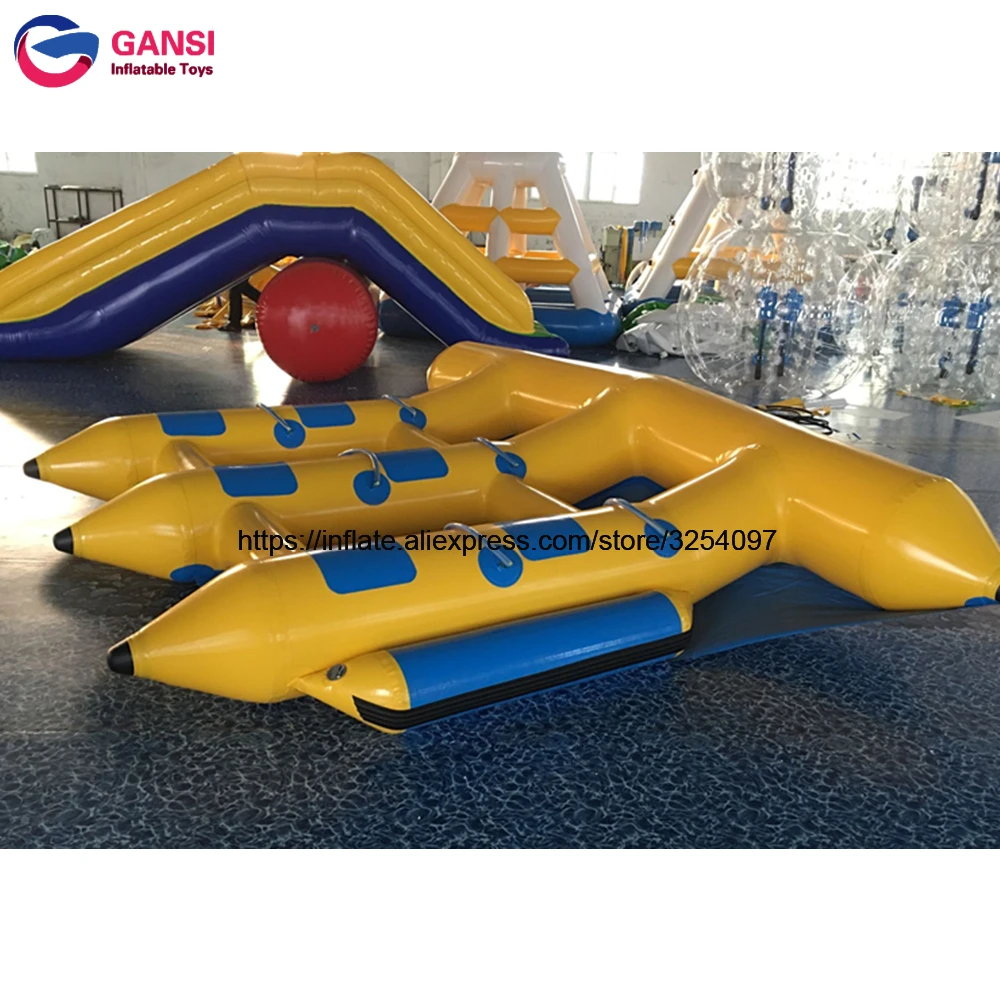 Towable Inflatables / Inflatable Flying Fish Boat Tubes / Flying Raft For Sale