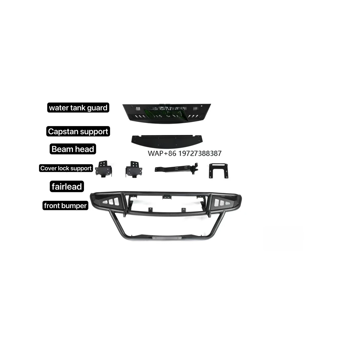 

Vipera High Quality Offroad Accessories Complete Front/Rear Bumper OEM Style 3-6mm Carbon Steel 955/957/958 OEM Style