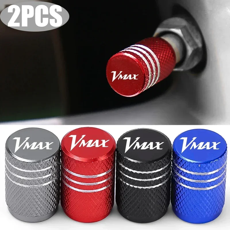 2pcs Motorcycle Wheel Tire Valve Stem Caps Airtight Covers for YAMAHA VMAX V-MAX V MAX 1200 1700 2024 2023 Universal Accessories