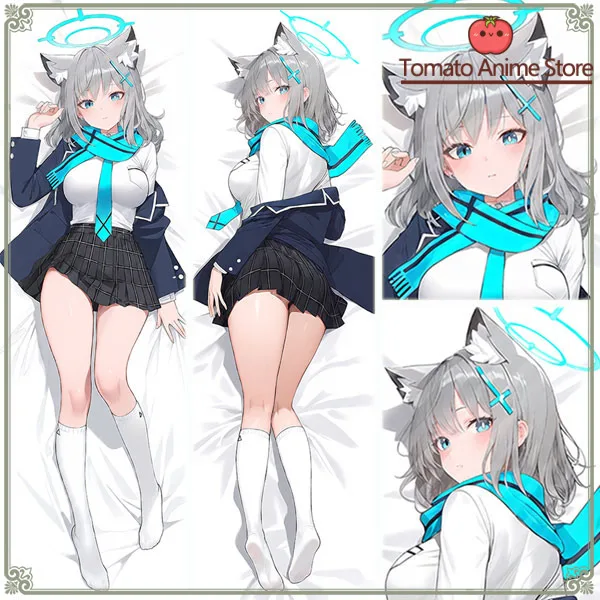 

Anime Game Blue Archive Sunaookami Shiroko Dakimakura Hing Body PillowCase Cushion Otaku Bed Linings Xmas