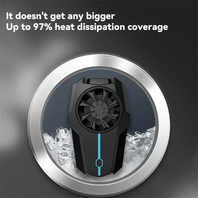 Cooling Fan For Mobile Phone Rechargeable Battery Cooler Three Speed Adjustable Gaming Radiator Back Clip Phone Heatsink