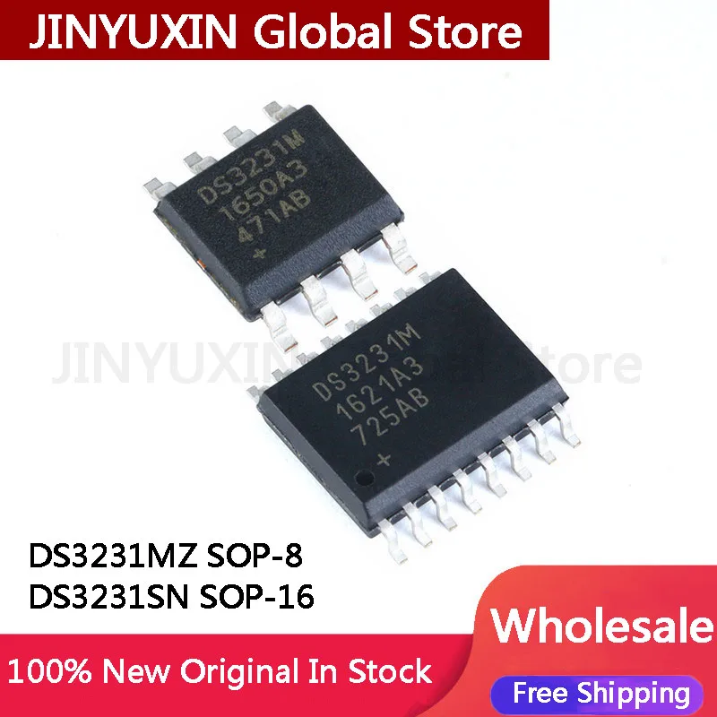 2pcs 100% New DS3231MZ SOP8 DS3231M SOP-8 DS3231 DS3231SN sop-16 IC In Stock Wholesale