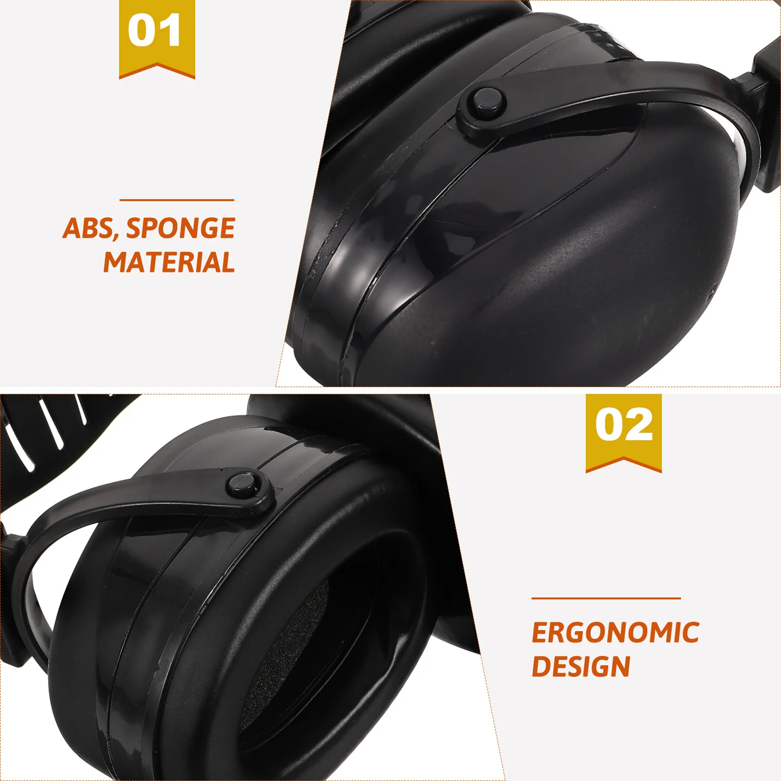 Orejeras insonorizadas con cancelación de ruido, cómodas auriculares, protección auditiva para el trabajo, amortiguación de ruido