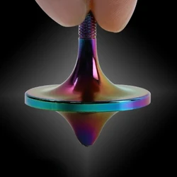Copper Metal Spinning Top Tip Anti Stress Relief Toy Mini EDC Relieve Stress Decompression Gadgets Roller For ADHD Children Kids