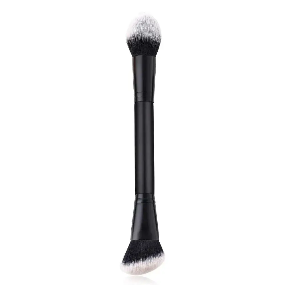 Pinceaux de maquillage à Double extrémité, brosse de Contour, fond de teint, correcteur, poudre, Blush, crème liquide, outil cosmétique pour femmes