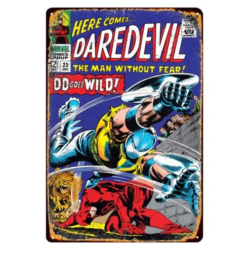 Daredevil (1964) #23 Comic Book Metal Poster - 20x30cm Tin Sign - Retro Decor