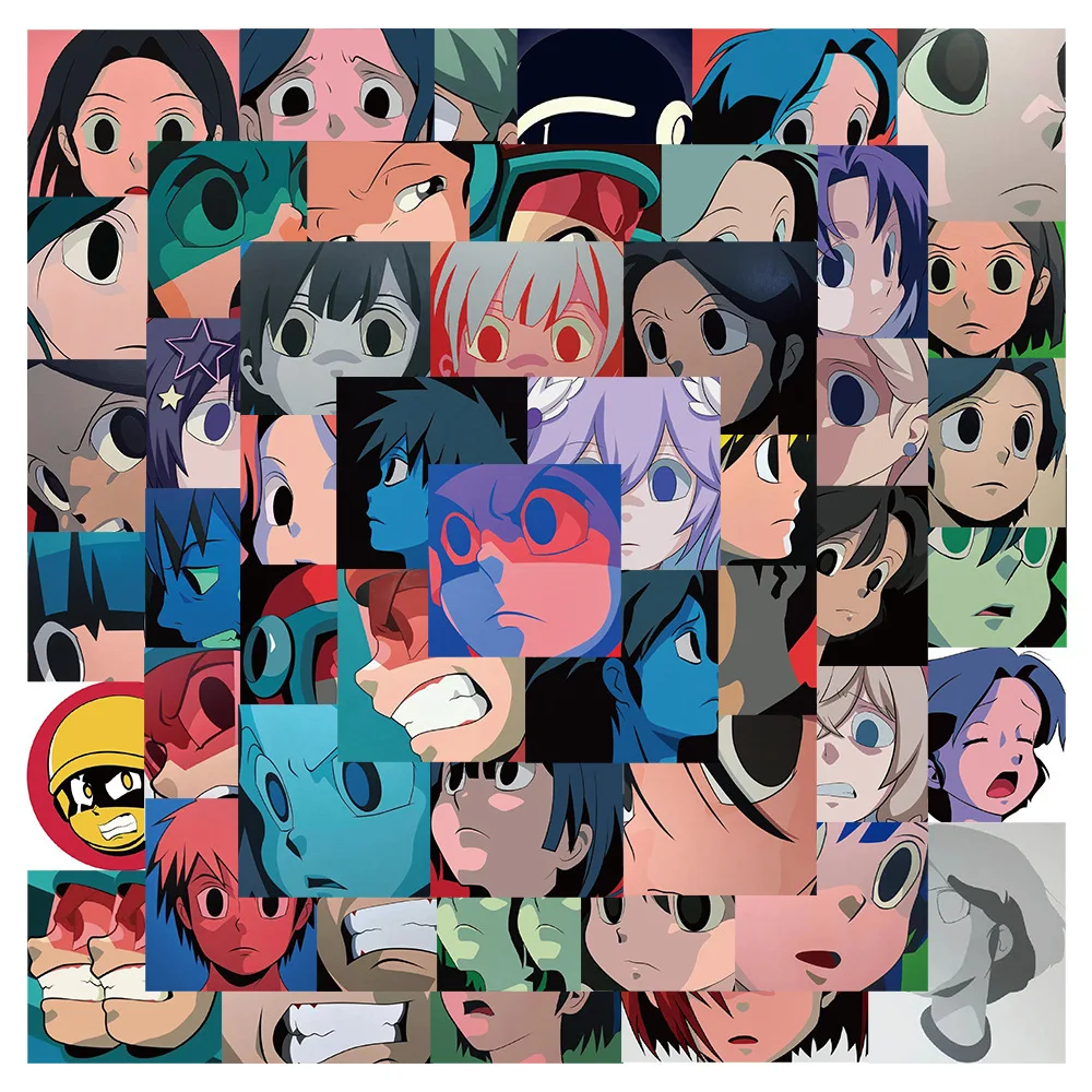 Aokizy หมวกกันน็อคสเก็ตบอร์ดสติกเกอร์กันน้ำลายกราฟฟิตีตกแต่งตามสั่ง50ชิ้น