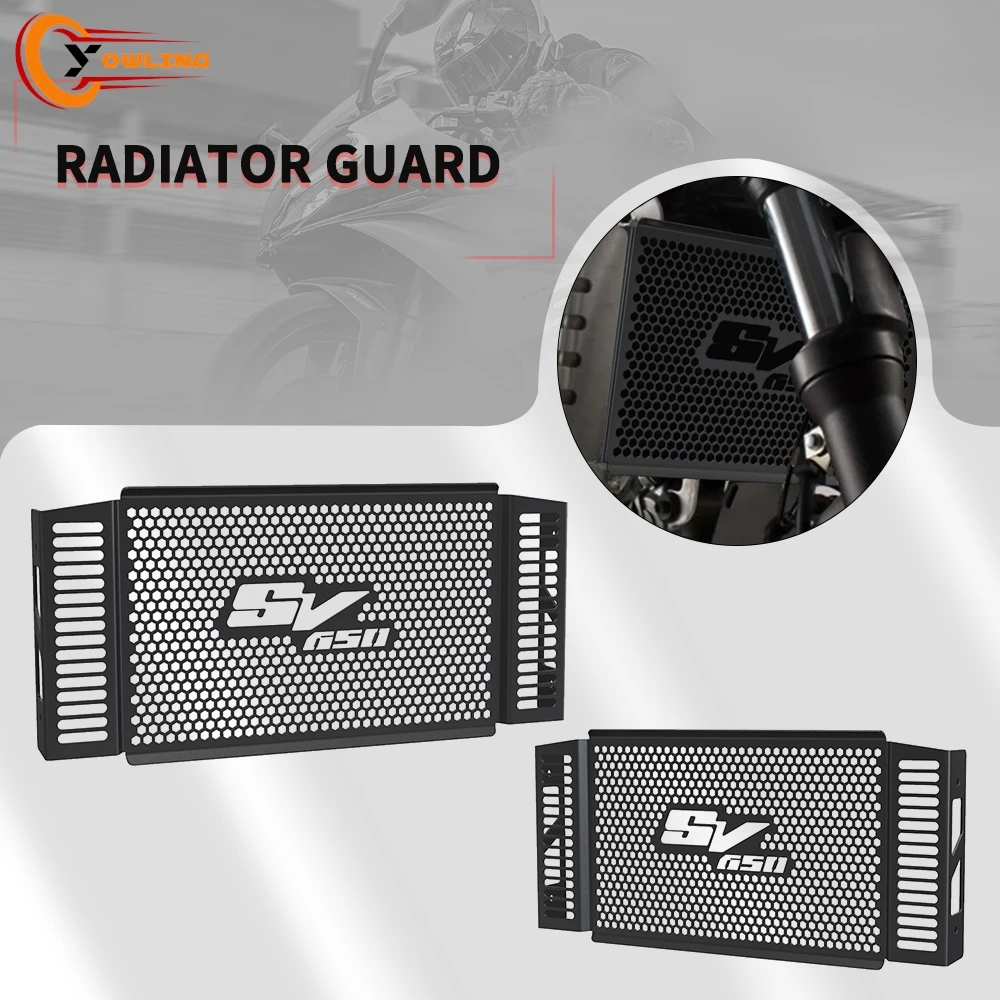 Oil Cooler Cooling Radiator For Suzuki SV650 S/N SV650N SV650S 1999-2002 Shield Protector Radiator Grille Guard Covers 2001 2000