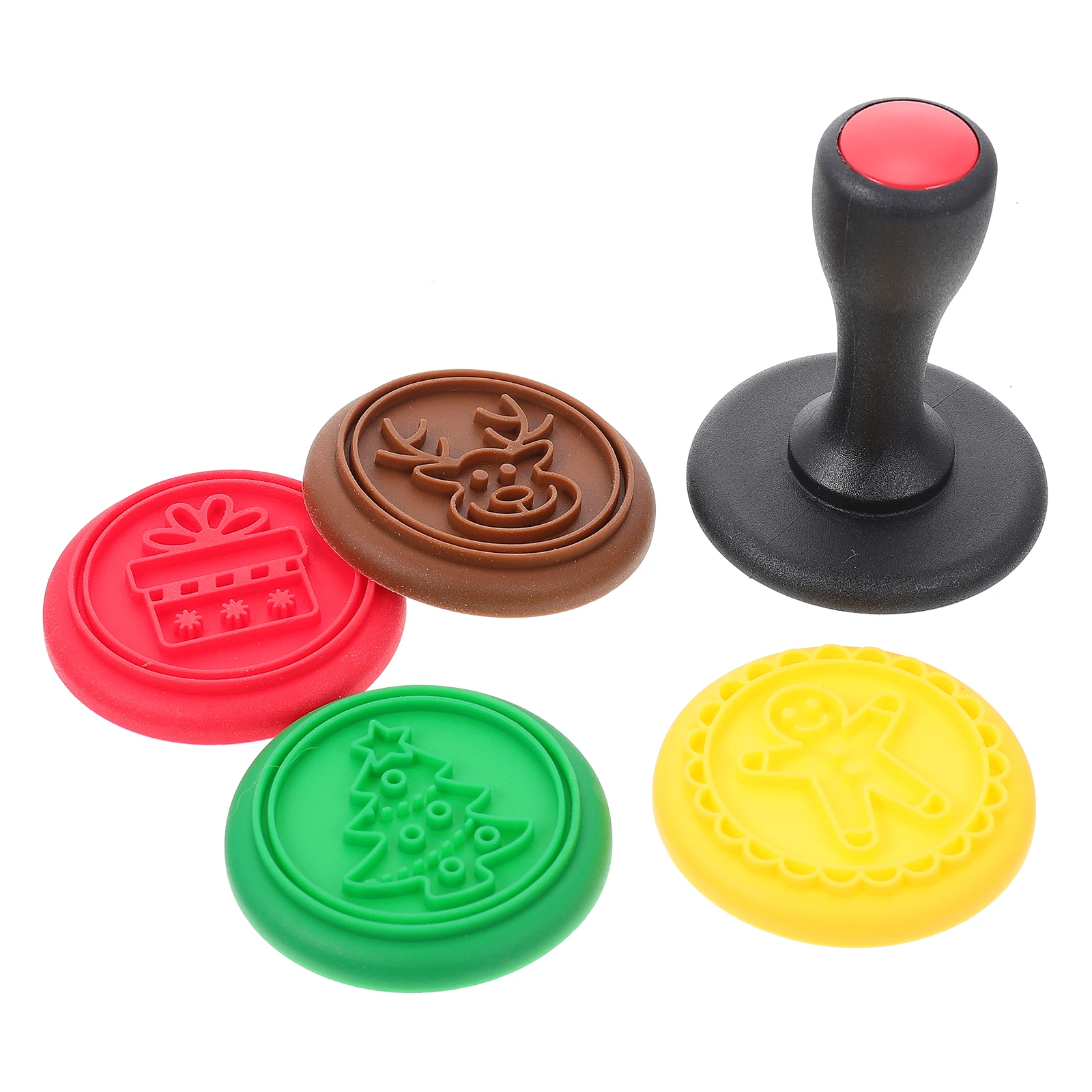 1 مجموعة عيد الميلاد كوكي Stamps سيليكون قوالب الخبز البسكويت Stamps غير عصا أدوات الخبز لوازم المطبخ ل الكوكيز فندان #3
