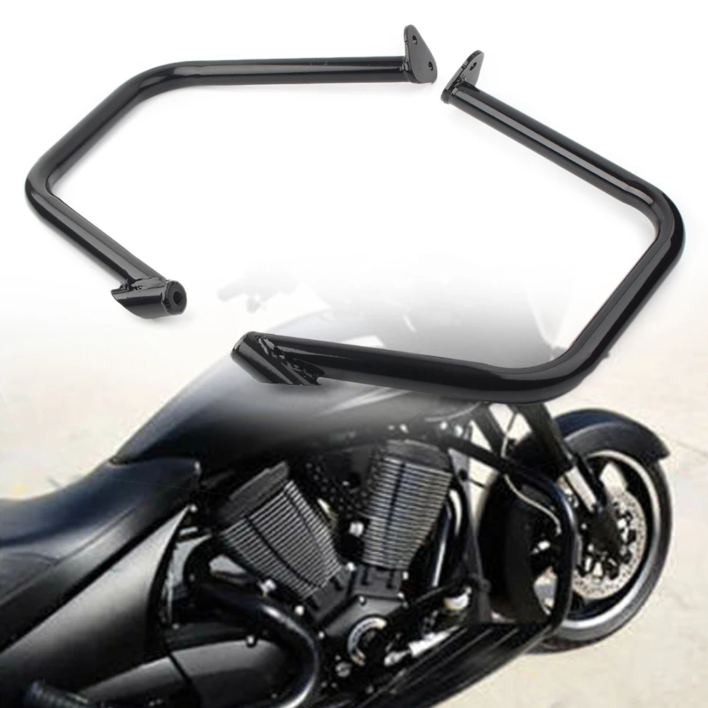 

Black 2Pcs Motorcycle Bagger Engine Guard Crash Bars Left And Right For Victory Cross Country Roads Magnum