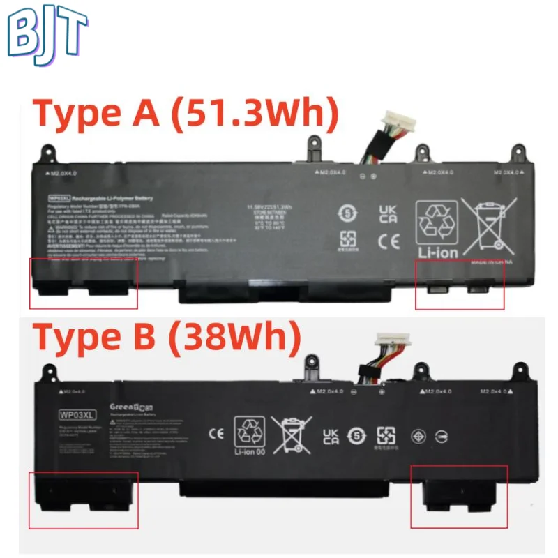 

New HSTNN-OB2J WP03XL Laptop Battery For HP EliteBook 830 840 845 860 1040 G9 Split X2 13-M000 HSTNN-LB8W M73466-005 L78555-005