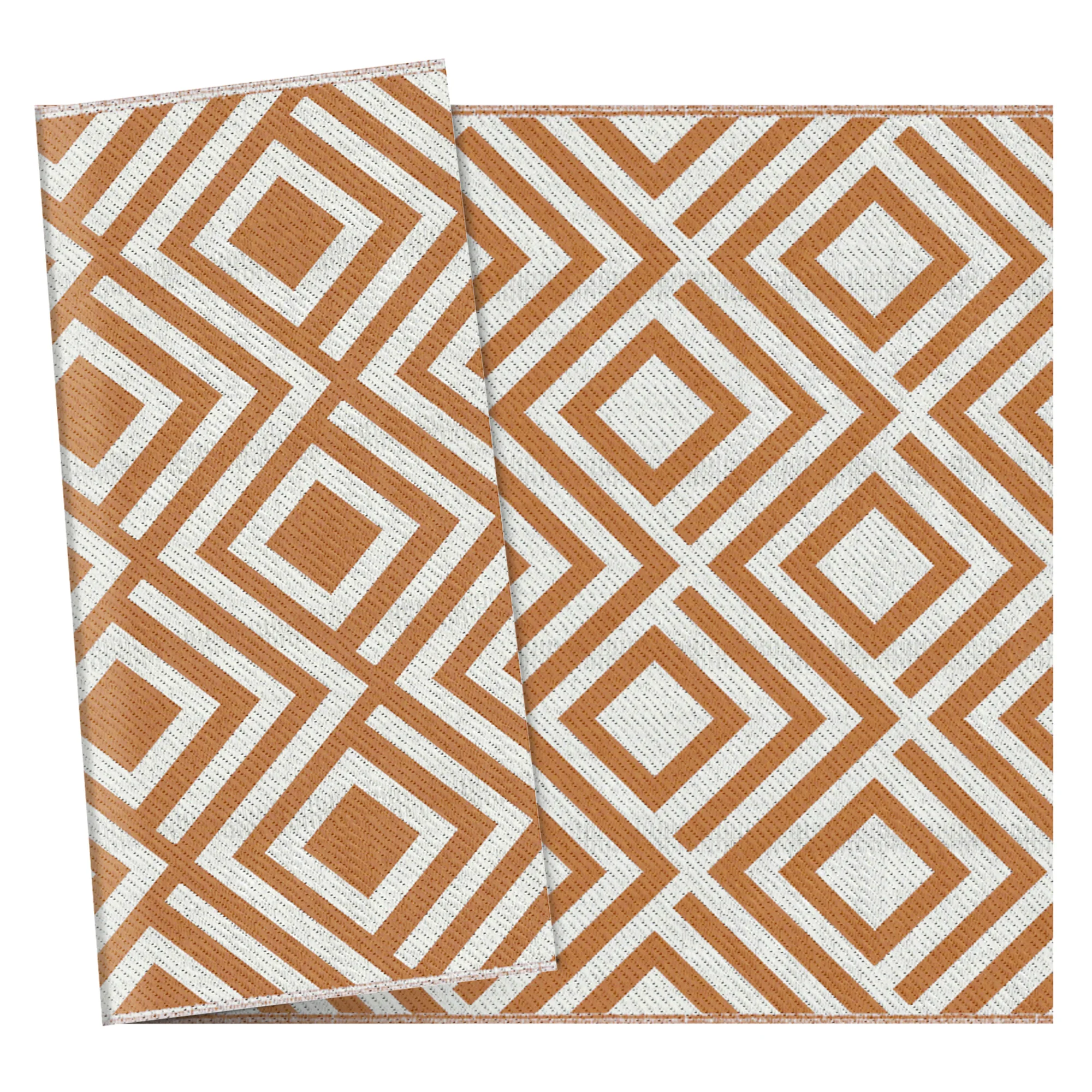 Outsunny omkeerbaar buitentapijt 182X274Cm voor terras, balkon, terras