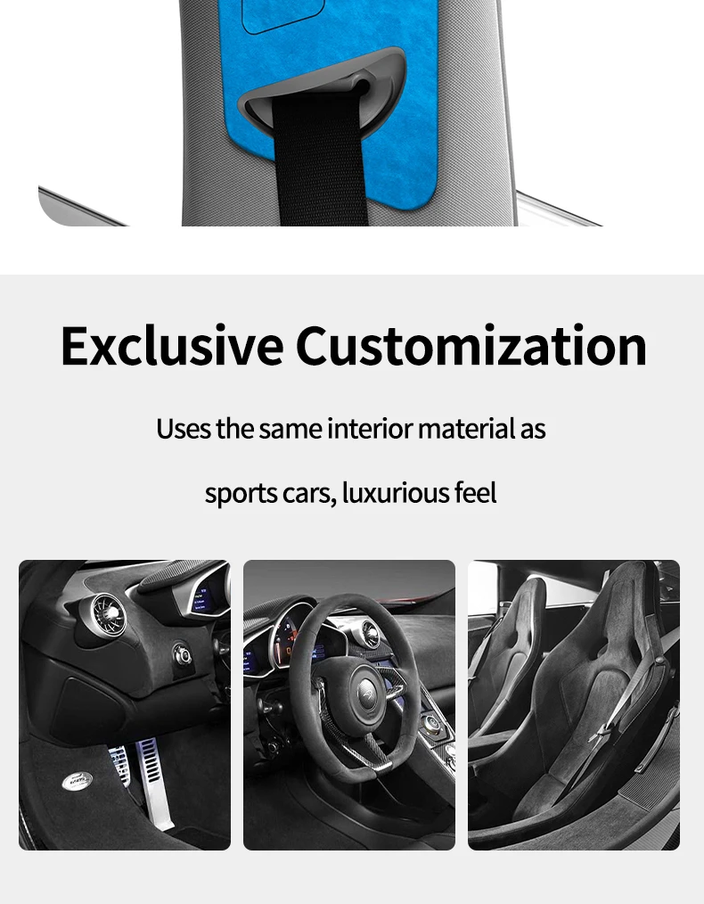 Für Tesla Model 3, Modell Y, Auto-Sicherheitsgurt-Retraktor, Panel-Schutz, Zieraufkleber, hergestellt aus Alcantara, Innenstimmungszubehör – Detail 8