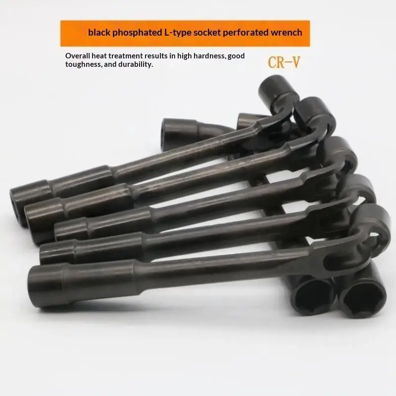 Durable L Shape Perforated Wrench 7 Type Elbow Manual Pipe Wrench Convenient Professional Hardware Tool