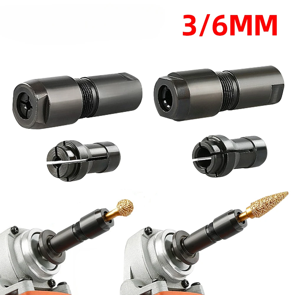 

3/6mm Angle Grinder Modified Adapter To Straight Grinder Chuck for 100-type Angle Grinder M10 Thread Angle Grinder Chuck Adapter