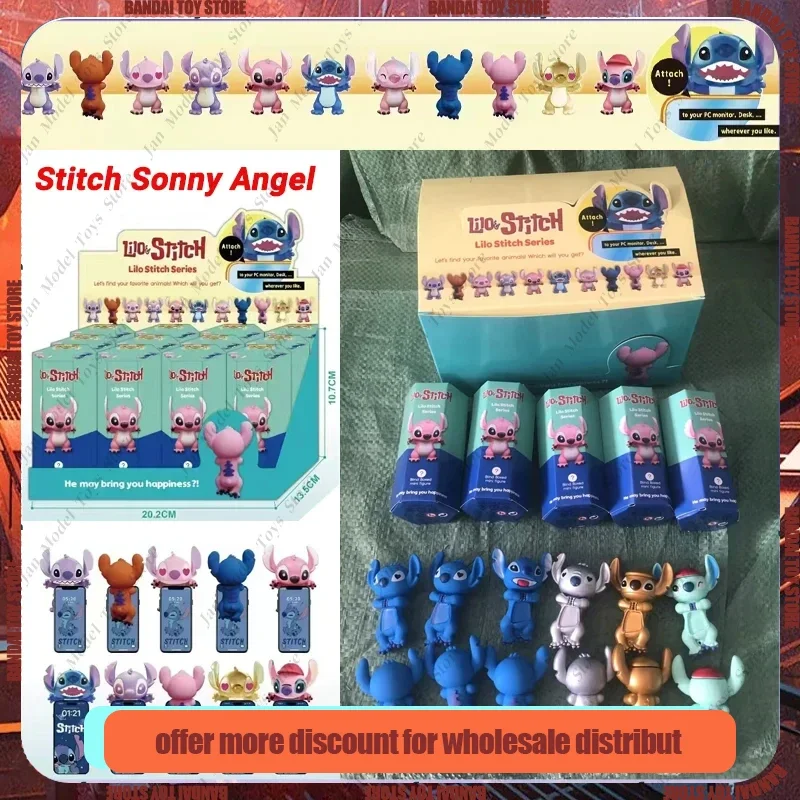 

Sonny Angel Hippers Dreaming Animal Back Series Mini Figures Stitch labubu Kuromi Sonny Angel Phone Christmas Kid's Toys Gift