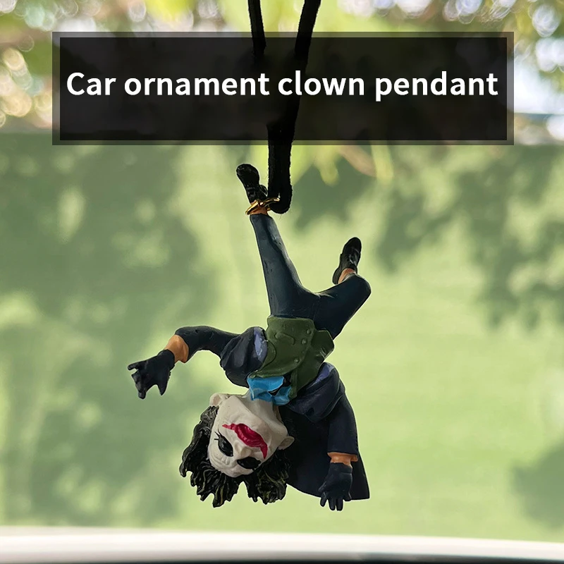 

car ornament hanging decorations mirror boys dashboard anime funny swing interior Decor Accessories Clown pendant