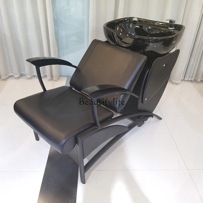 

Barber shop seated shampoo bed space saving half seated punch bed