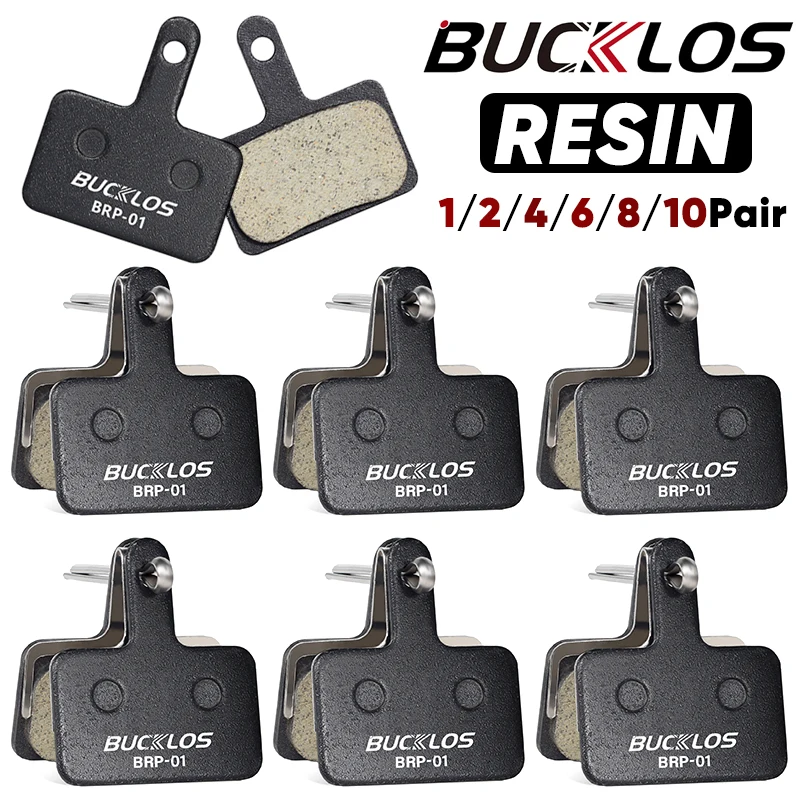 BUCKLOS żywiczny klocek hamulcowy do SHIMANO B01S odporne na zużycie hydrauliczne klocki hamulcowe MTB klocki hamulcowe do B03S B05S części rowerowe