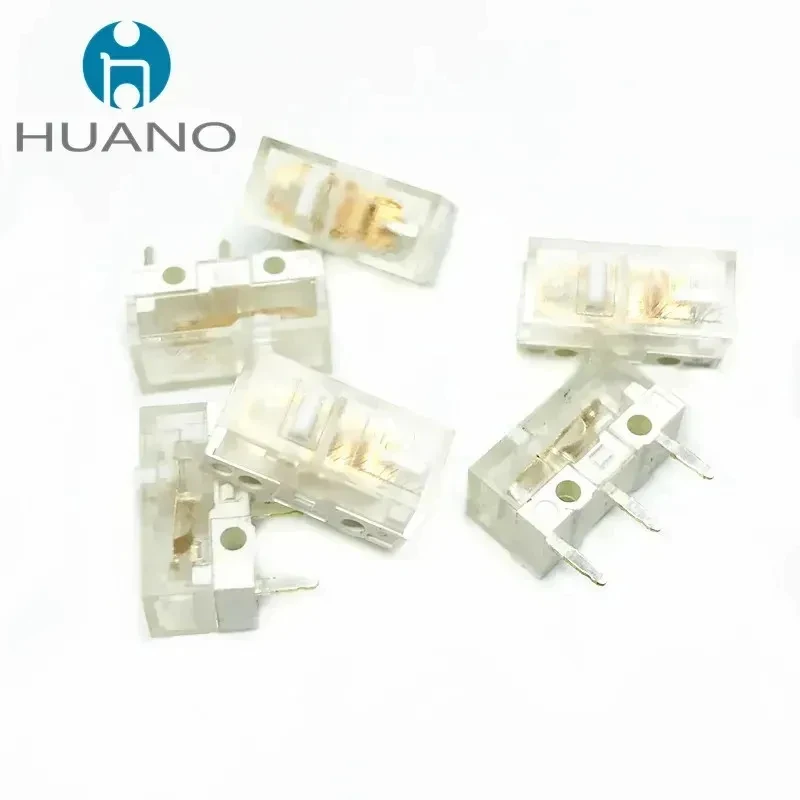 1Pcs New HUANO V2 Transparent White Switch 100 million times button Switches Compatible D2FC-F-7N D2FC Microswitch