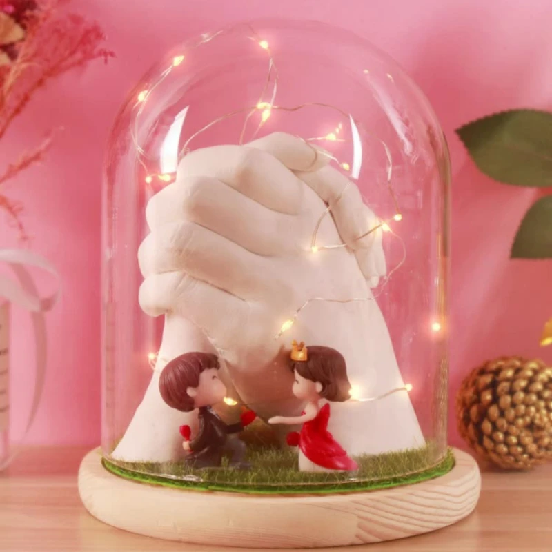 Diameter=25cm Height=25cm 30cm 35cm 40cm 45cm Glass Dome Home Decoration Log Base Transparent Cover Friend Birthday Favor Gift