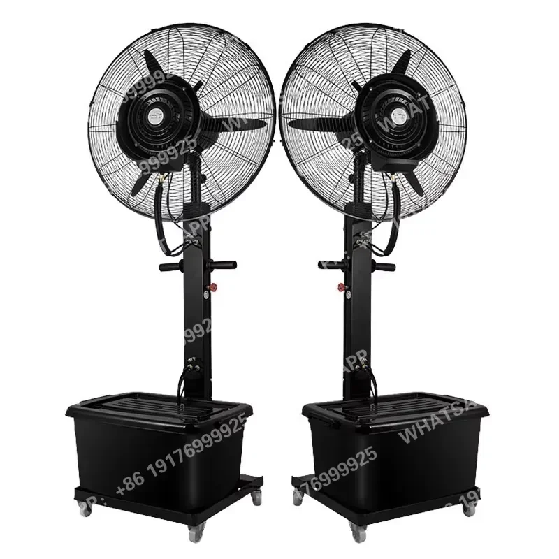 Quality 110v 220v 26-30 Inch Commercial Industrial Floor Ceiling Outdoor Oscillation Mist Fan Water Spray Big Standing Fan