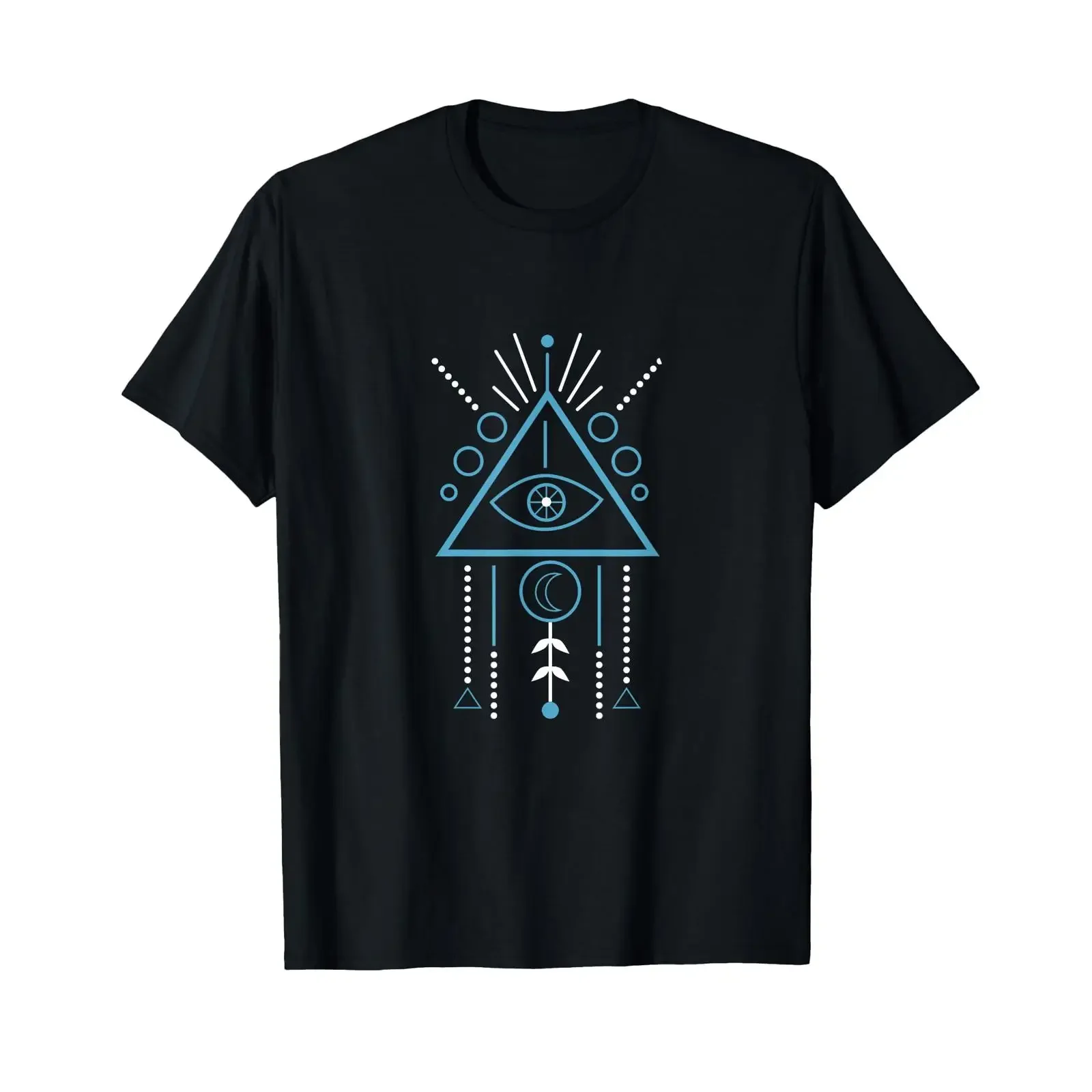 Astrology Pyramid Eye Of God All Seeing T Shirt vintage Washed streetwear homme Top For Everyday Wear Soft Stylish Breathable