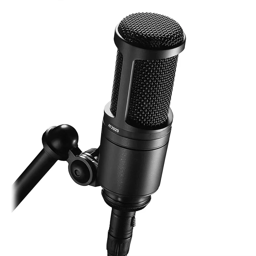 

AT2020 Professional Condenser Microphone For Studio Recording With High Sensitivity And Low Self-Noise