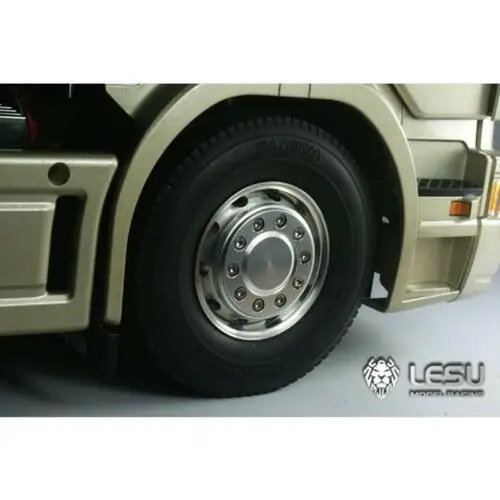 

LESU Front Metal Wheel Hub for 1/14 DIY Tamiyaya Model Axle RC Truck Bearing Brake Spare Parts TH10253