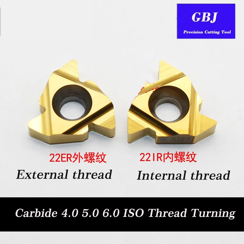 GBJ-CNC 22ER IR 4.0ISO 5.0ISO 6.0ISO N55 N60 Carbide 4.0 5.0 6.0 ISO Thread Turning