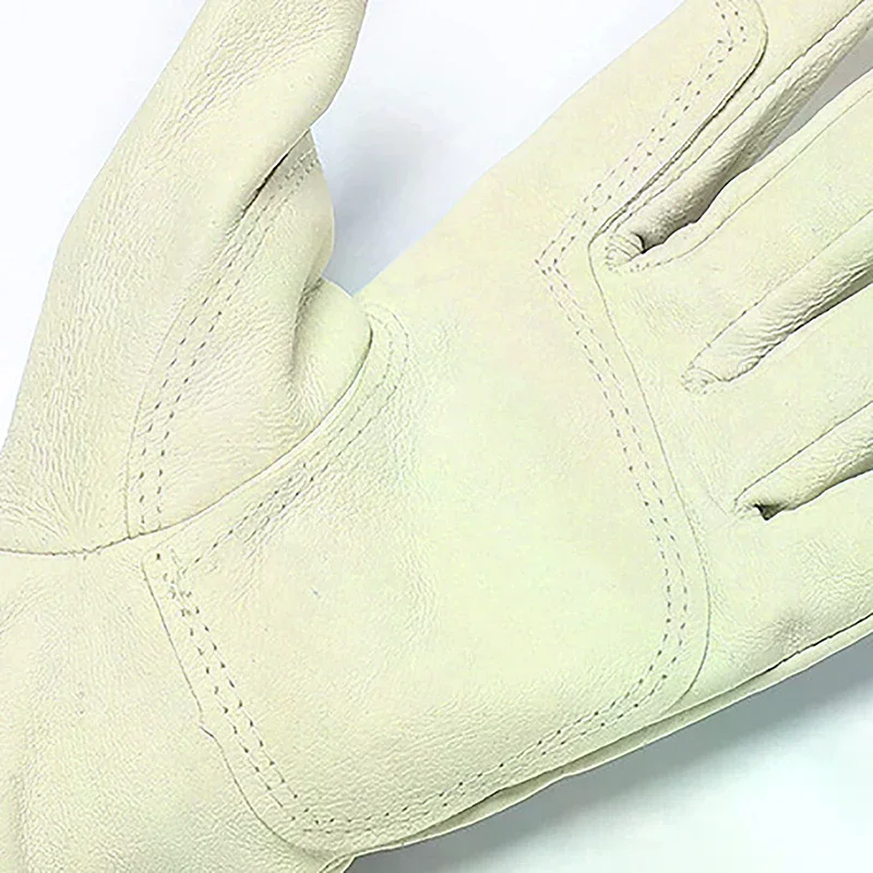 1 Pair Electric Welding Work Gloves Leather Welding Gloves Heat Resistant Security Work Gloves