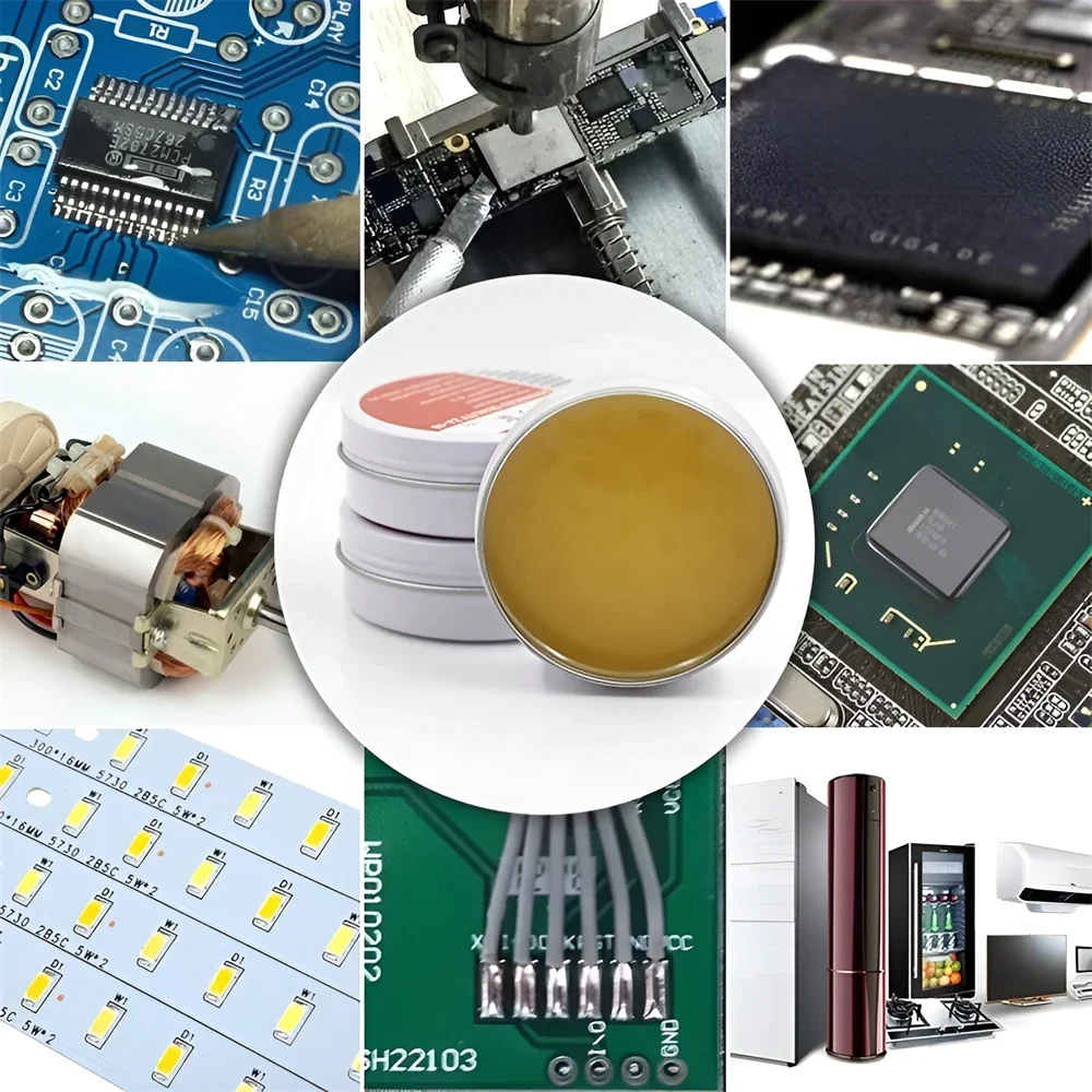 10/50G Soldering Paste Mild Rosin Environmental Soldering Paste Flux PCB IC Parts Welding Soldering Gel Tool for Metalworking