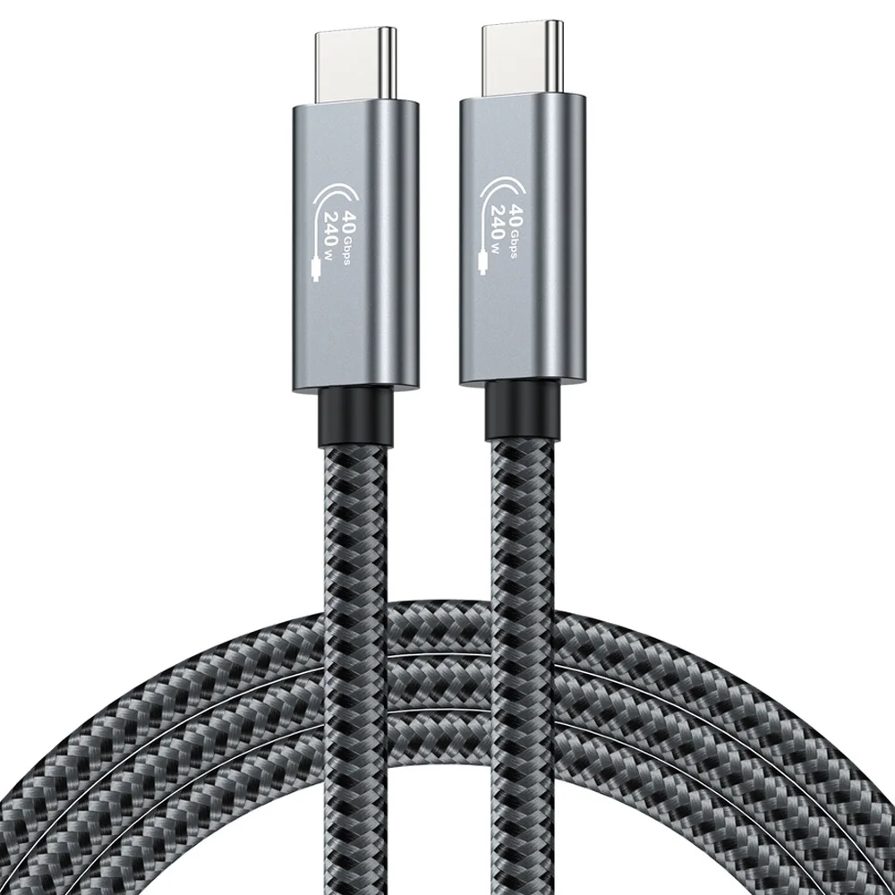

40Gbps USB4 Cable 8K@60Hz 4K@120Hz Video 240W Charging Compatible with Thunderbolt 4/3 USB-C Cable For MacBook Pro/Air Samsung