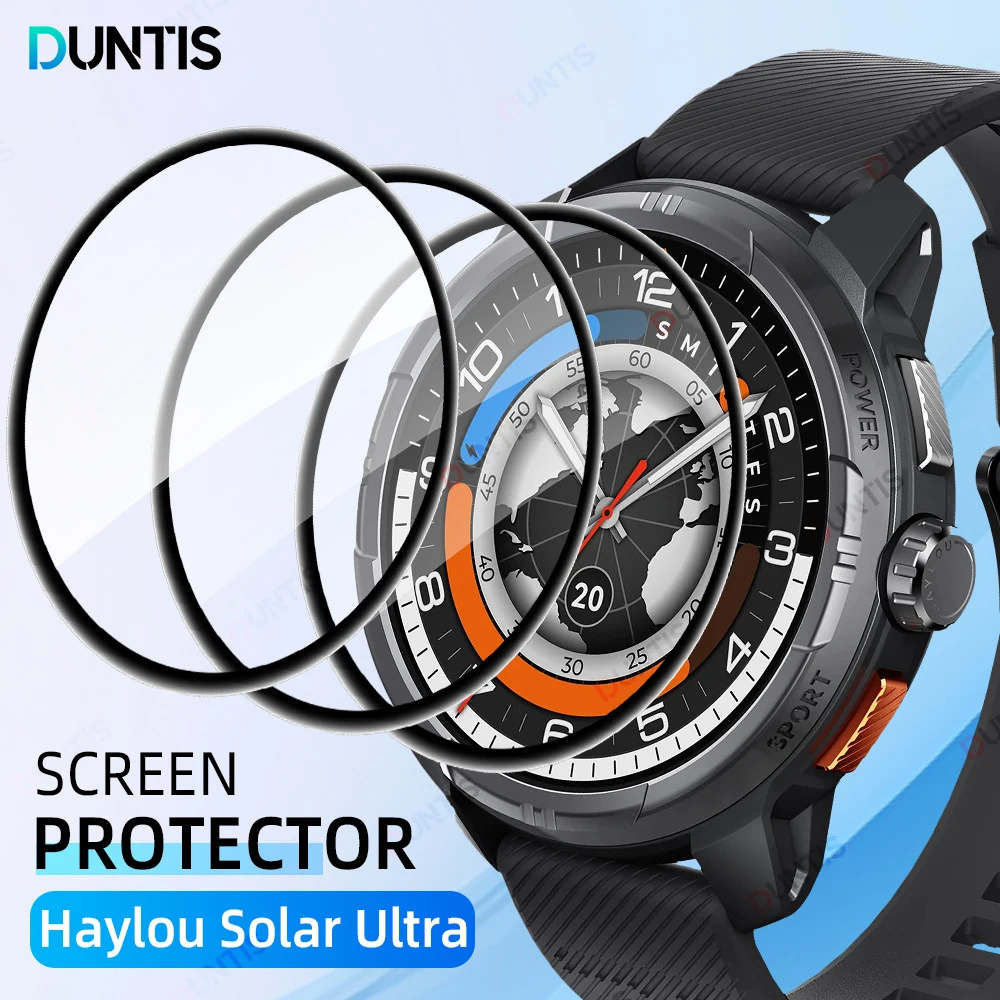 

Screen Protector for Haylou Solar Ultra 3D Curved Screen Protector Ultra-HD Full Coverage Protective Film Accessories(Not Glass)
