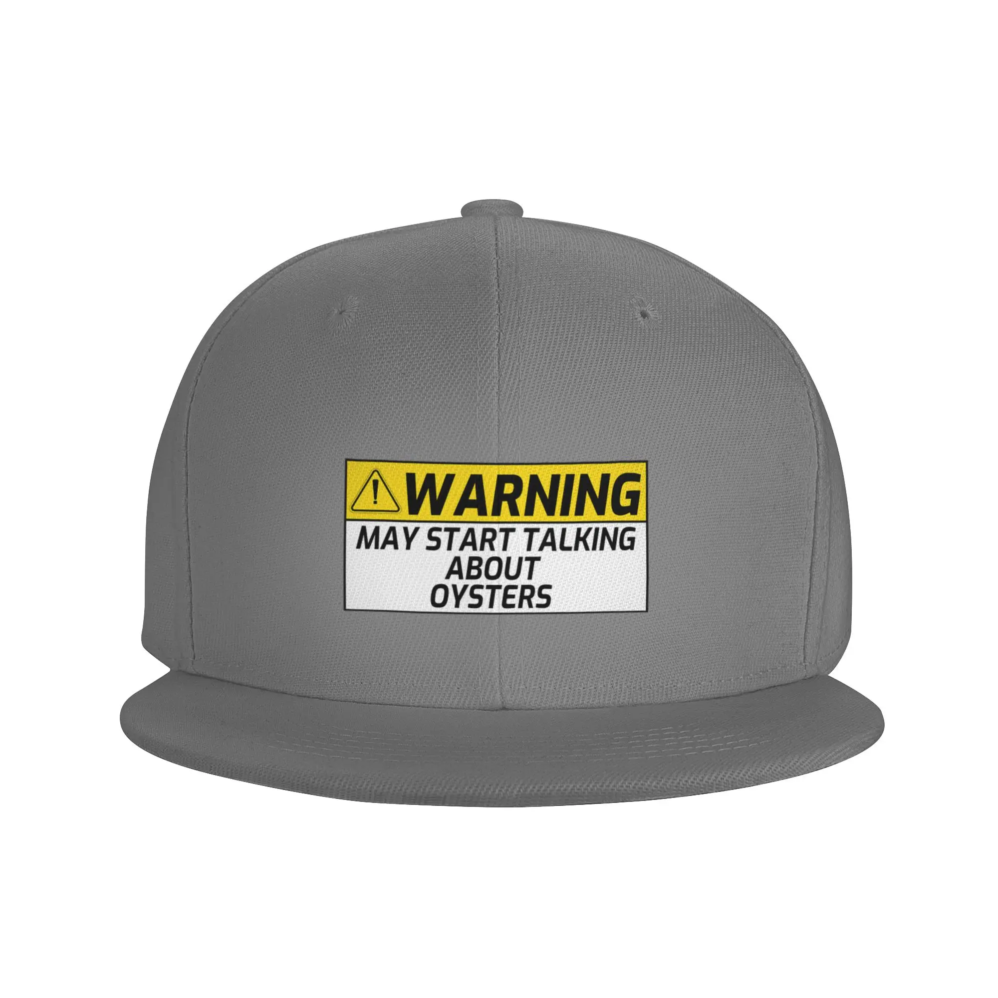 Fashion Warning May Spontaneously Start Talking About Oysters Flat Brim Sun Hat  Easy To Clean Baseball Caps