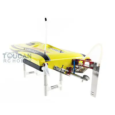 DTRC RC Boat E36 75km/h 84.5CM Fiber Glass Yellow Electric Race PNP W/ Motor Servo ESC Gift for Adult TH02651-SMT8