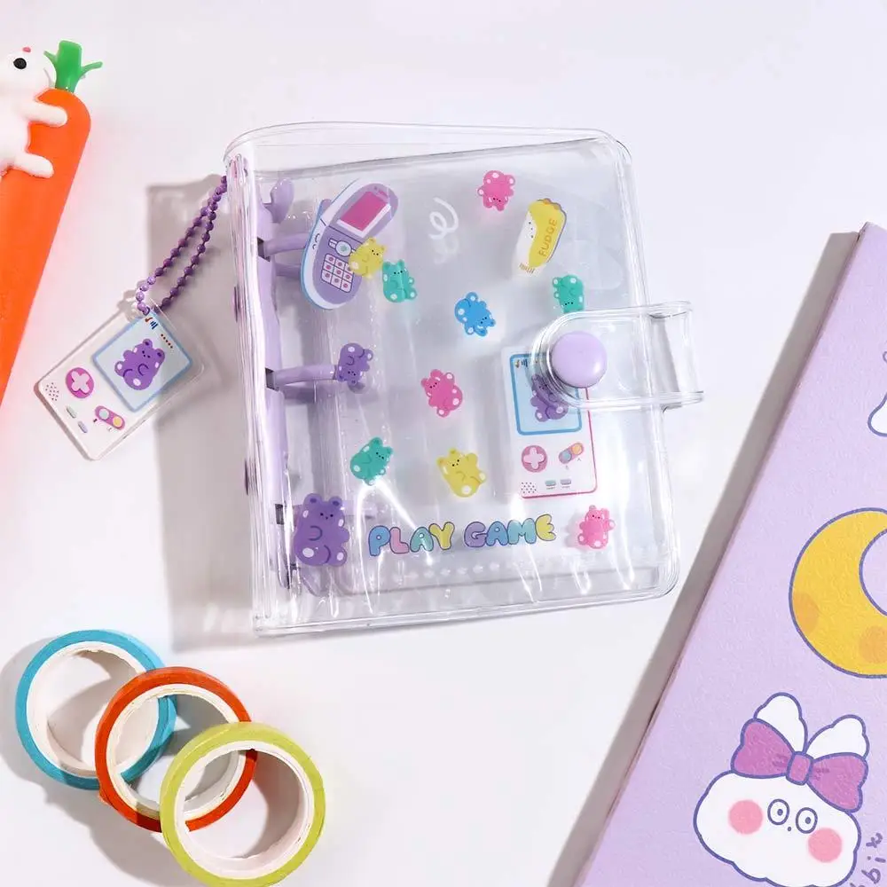 Kawaii Cancelleria 3 fori Libro a mano Planner Mini raccoglitore Notebook Raccoglitore ad anelli Notebook a fogli mobili Album fotografico