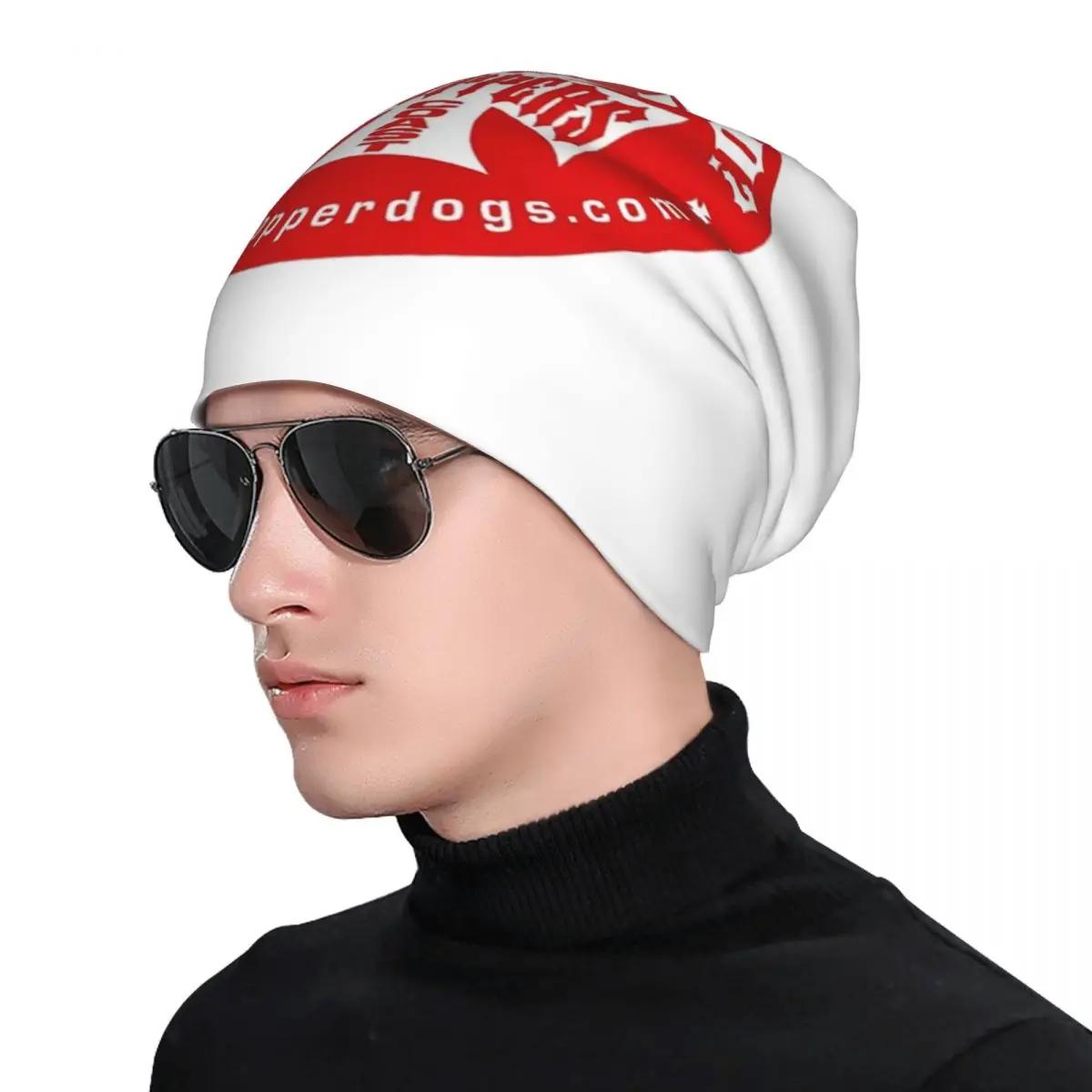 شخصية الساحل الغربي الحديد الصليب المروحيات Skullies قبعة حريمي الدافئة الخريف الشتاء قبعة محبوك بونيه قبعات للجنسين الكبار