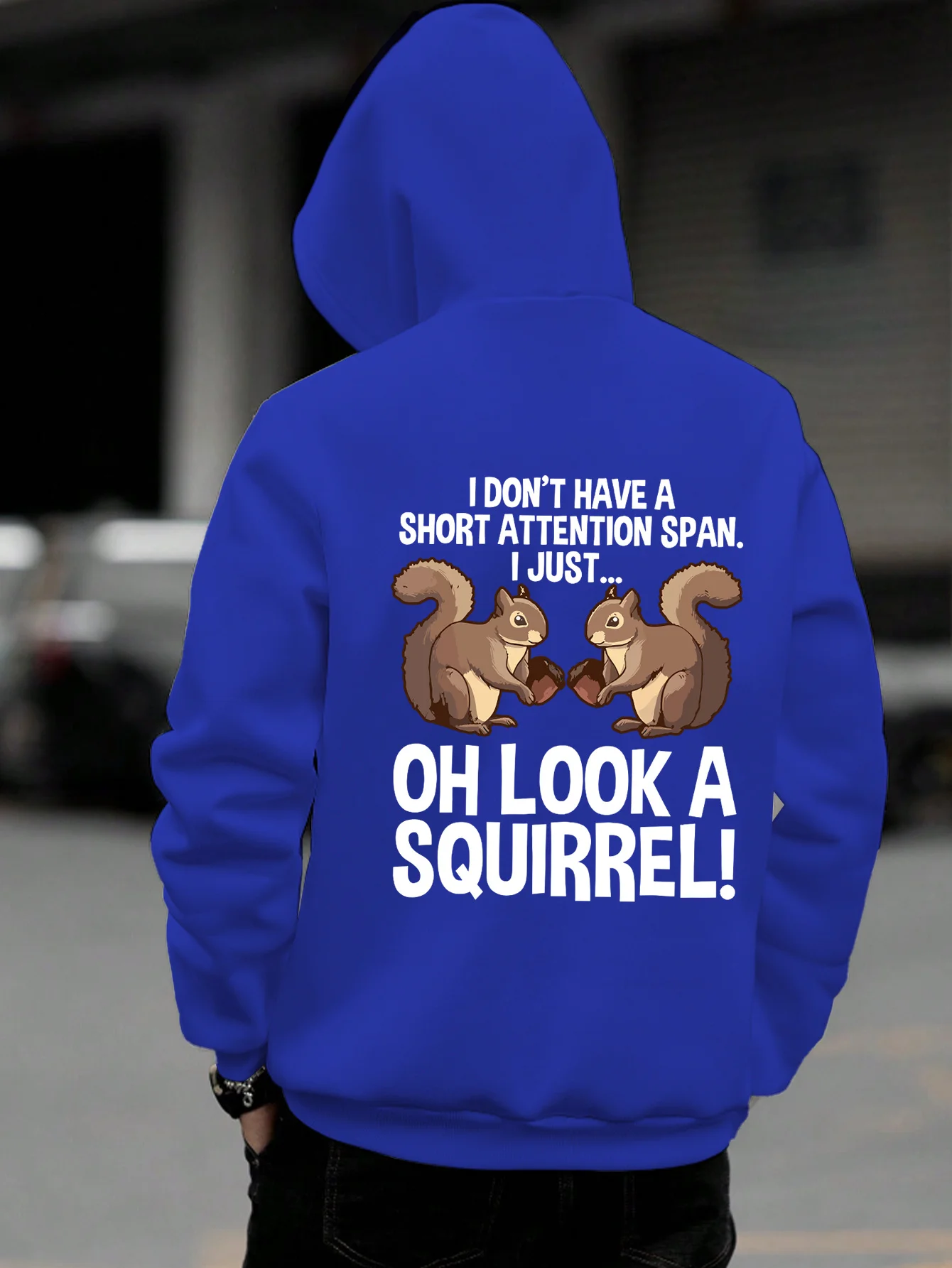 American Fashion Personality Print Men Hooded Sweatshirt Autumn and Winter Daily Outdoor Sports Loose Leisure Warm Street Style