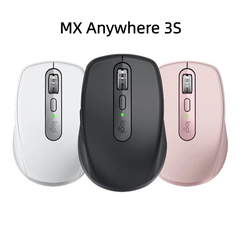 

Logitech MX Anywhere 3S Wireless Mouse Bluetooth Compatible Plug and Play Silent Click for Laptop PC Mac Office Travel