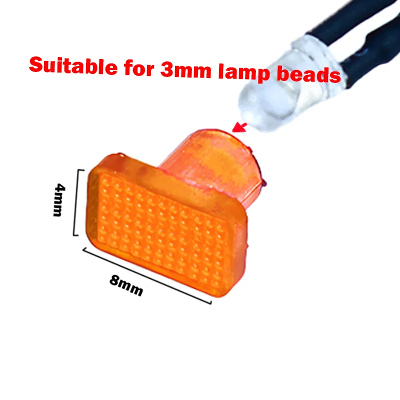 1:14th Scale LED 3mm Lamp Beads Position Lamp Warning Light for Tamiya RC Dump Truck SCANIA 770S R620 VOLVO BENZ MAN TGX Car