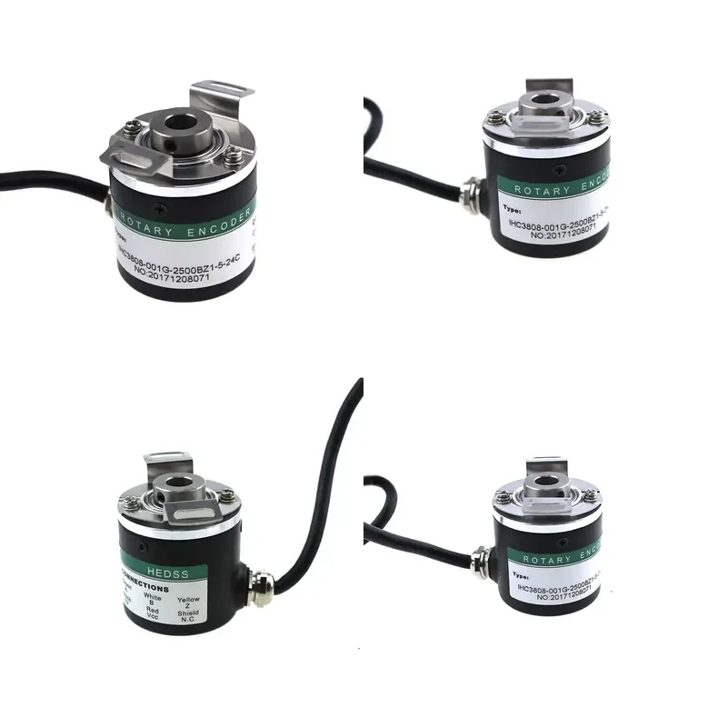 for IHC3808 8mm Semi-Hollow Shaft 2500ppr NPN Incremental Rotary Encoder