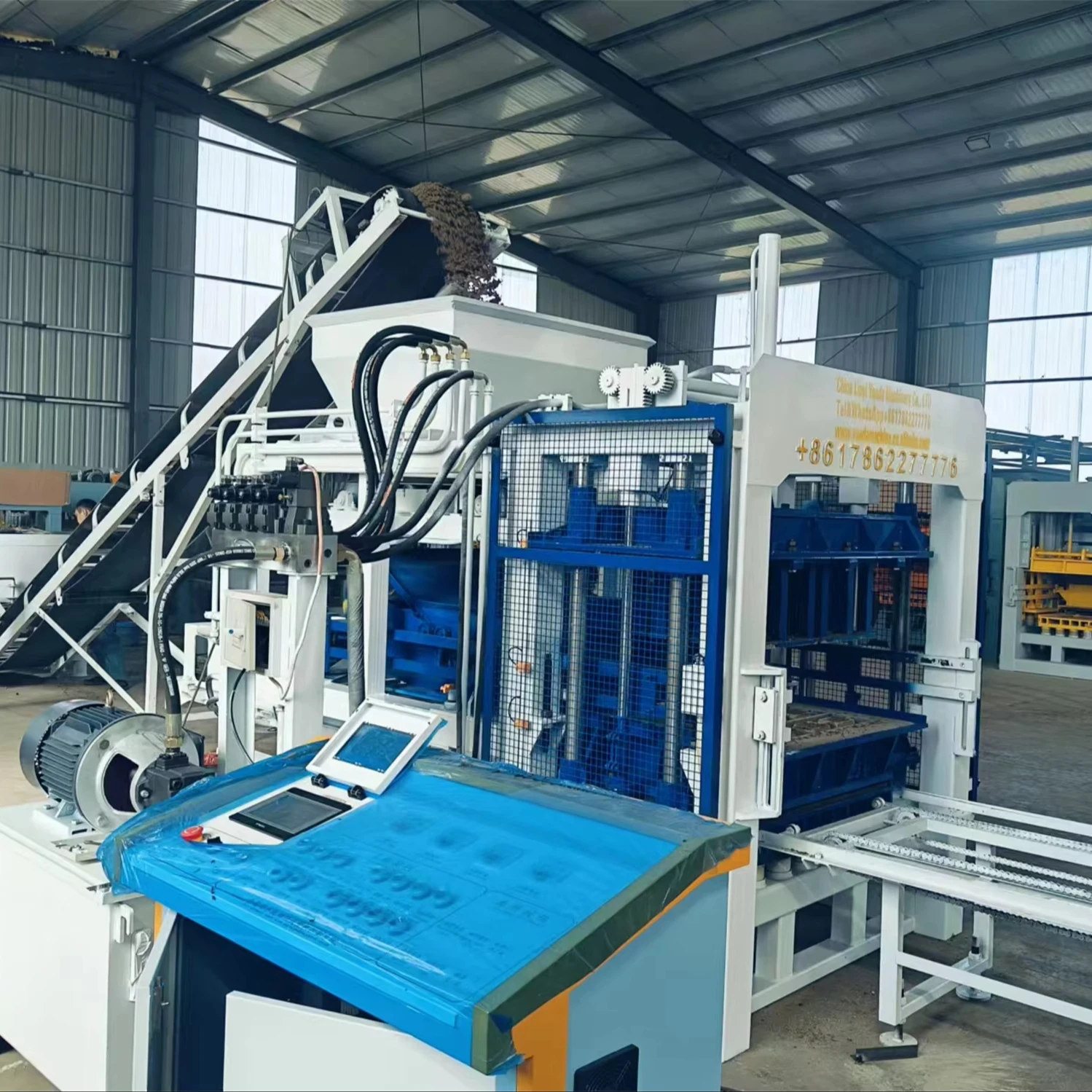 QT6-15C Brick Machine Automatic Interlocking Brick Machine for Sale Hollow Block Machine China
