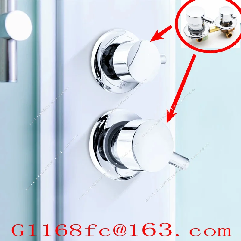2/3/4/5 Ways Water Outlet Screw Thread Center Distance 10cm Mixing Valve Brass Bathroom Shower Faucet