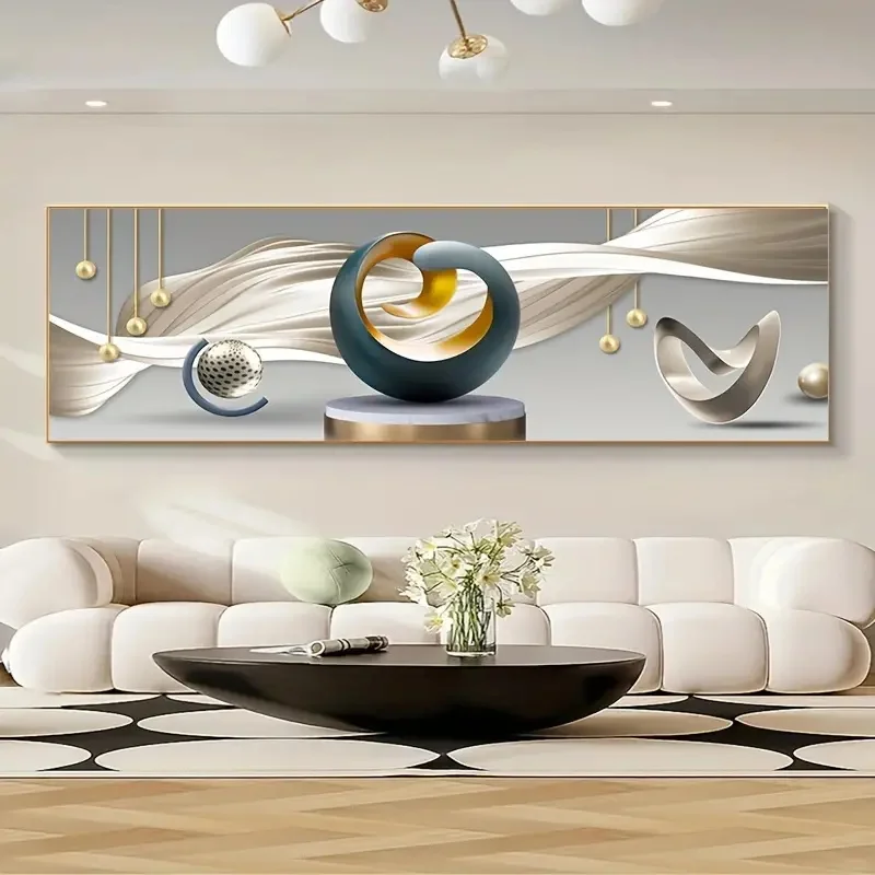 1pc Canvas Poster Modern Art Abstract Line Prints Posters Ideal Gift for Bedroom Living Room Bedroom Corridor Wall Art Decor