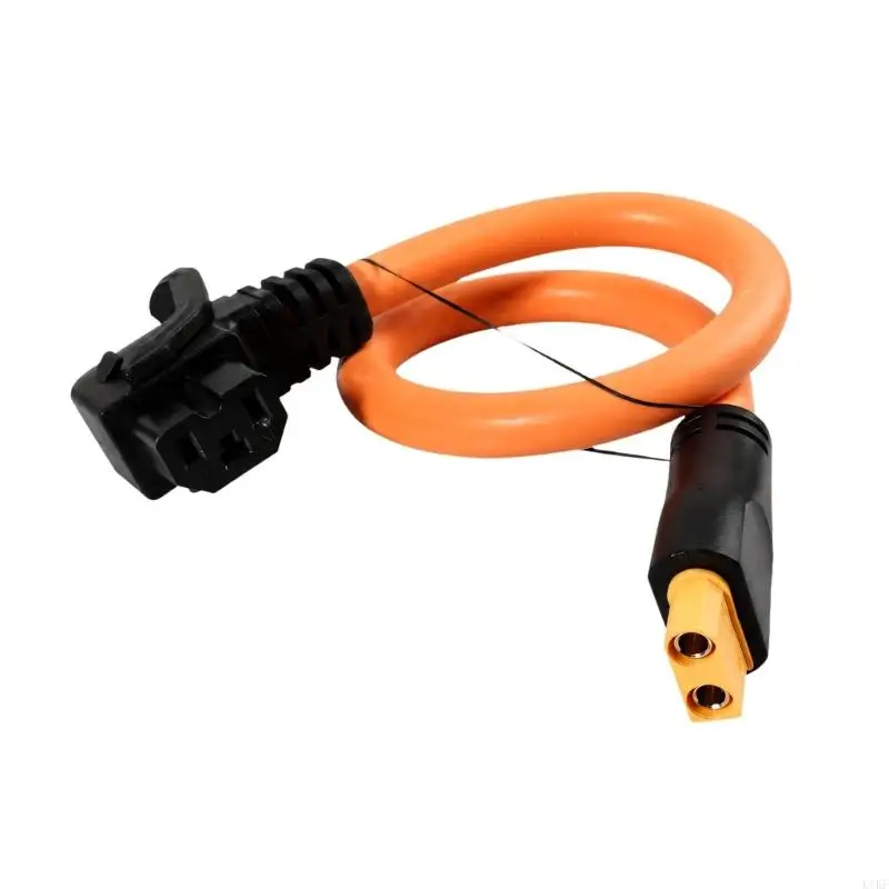 Right-Angle XT90 Power Cable with Flexible Silicone Jackets for Matching Interfaces and Space-Consciously Cable Routing K1KF