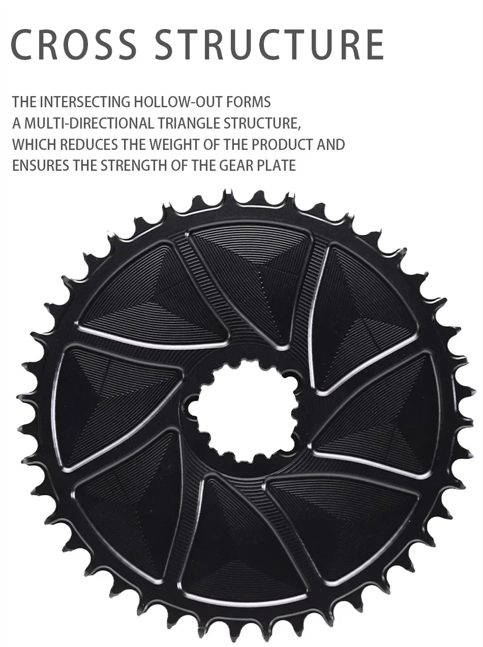 PASS QUEST 3mm Offset 36T-54T AERO Chainring Direct Mount Norrow Wide Teeth Chainwheel for SRAM DUB AXS 12 Speed